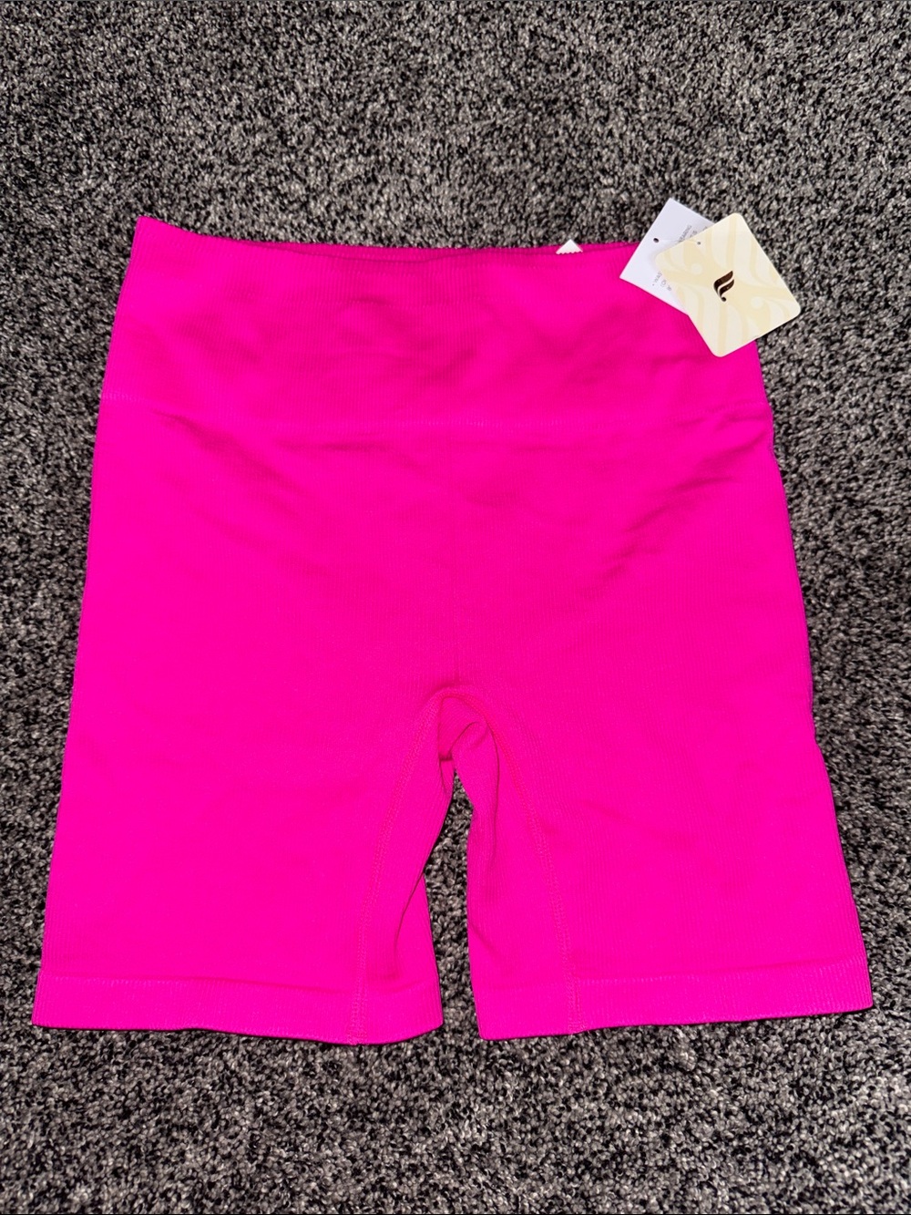 Fabletics Hot Pink Seamless Bike Shorts